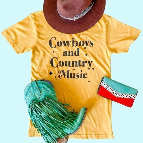 Cowboys and Country Music T-Shirt - Picture 1 of 2